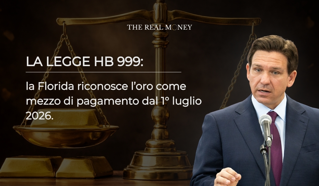 Florida riconosce l’oro come mezzo di pagamento dal 1° luglio 2026